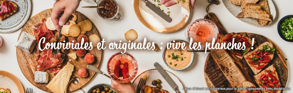 Conviviales et originales : vive les planches !