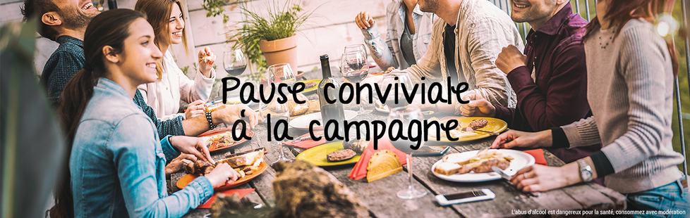 Pause conviviale à la campagne