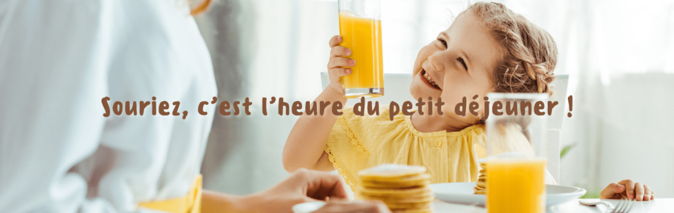 Souriez, c'est l'heure du petit-déjeuner ! 