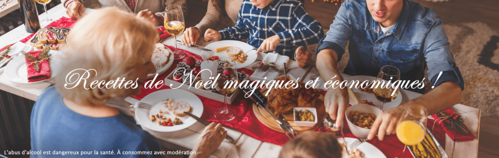 Recettes de Noël à petits prix 