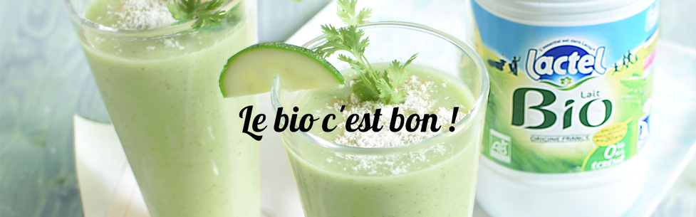 Des recettes saines et lactées, à réaliser avec du Lactel bio.