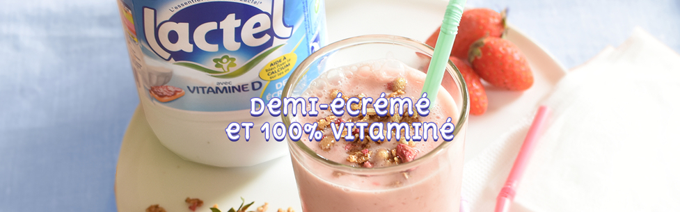 Des idées gourmandes et toniques autour de Lactel demi-écrémé vitamine D