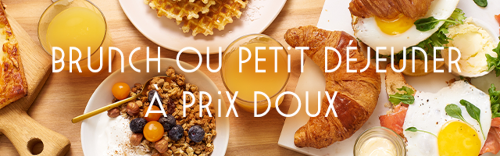 Brunch ou petit déjeuner à prix