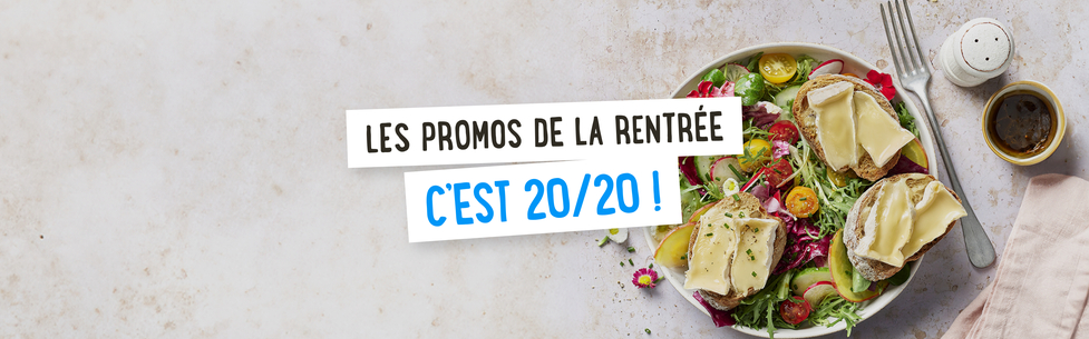 Les promos de la rentrée, c'est 20/20 !