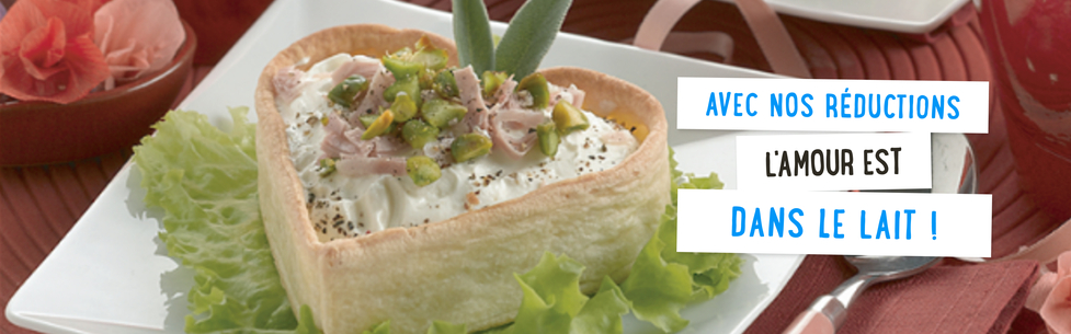 Avec nos réductions, l'amour est dans le lait!