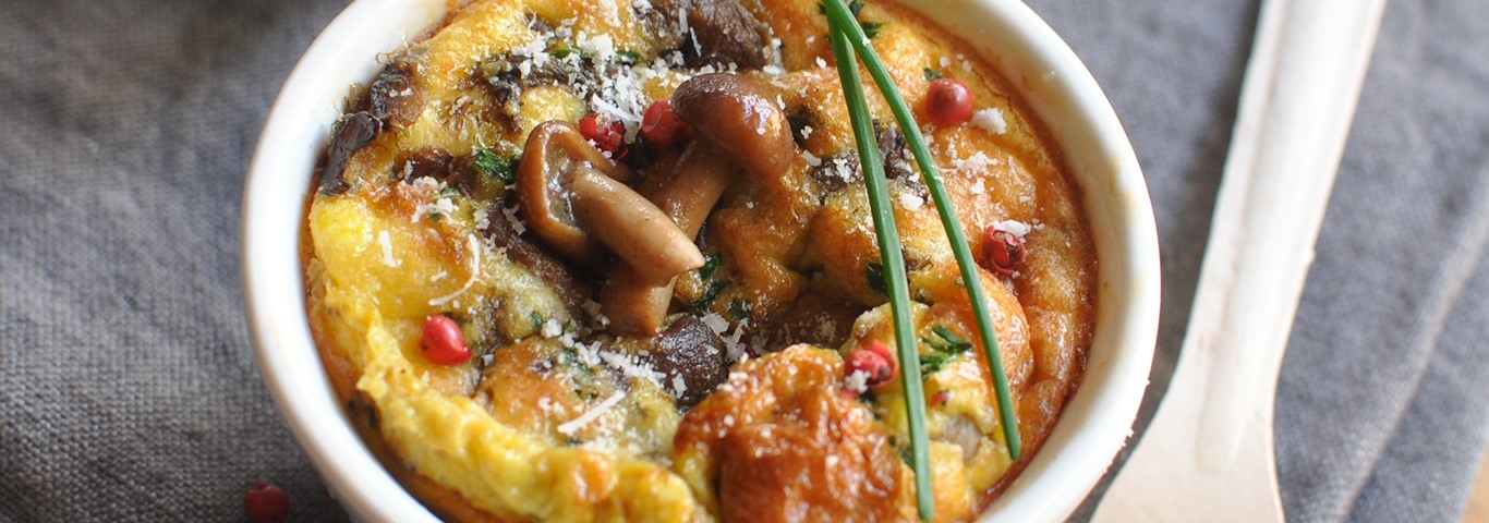 Petits Flans Forestiers Au Parmesan - 