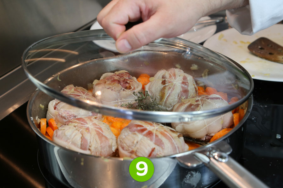 paupiettes de veau, petits pois et carottes - envie de bien manger