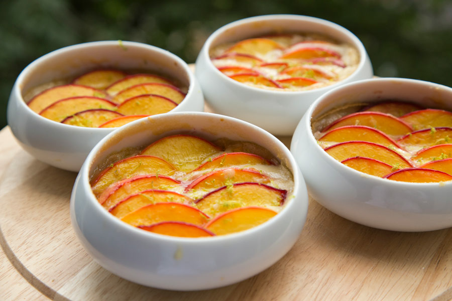 Pêches Gratinées Aux Amandes Envie De Bien Manger