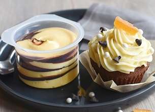 Cupcake chocolat et orange confite