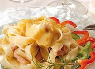 Tagliatelles gratinées au Munster Les Petits Amis