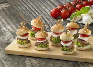 Mini burgers tomates et pesto