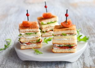 Club roquette, bacon et Société Crème