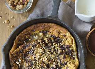 Crêpes soufflées au chocolat et aux noisettes