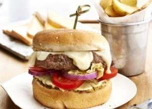 Burger au fromage à Raclette