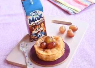 Lactel Max et son clafoutis aux raisins