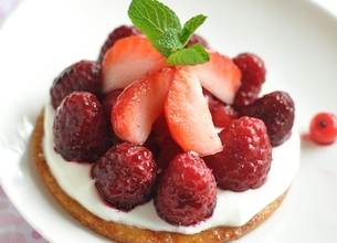 Craquants et fruits rouges