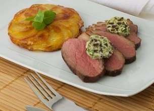 Magret de canard sauce au camembert