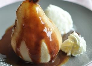 Poire fondante au chocolat