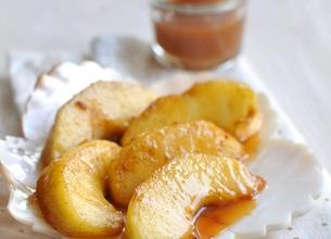 Pommes sautées, caramel au beurre salé