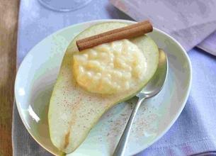 Poire au riz au lait cannelle