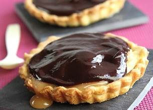Tartelettes au chocolat et caramel