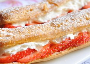 Éclairs à la fraise 