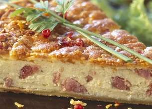 Quiche Lorraine à la Ricotta et au Parmesan