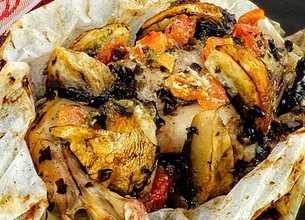 Papillote de lapin aux herbes