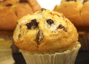 Muffins à la banane et pépites de chocolat