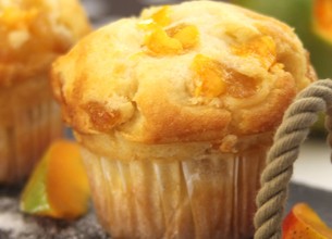 Muffins aux dés de mangue