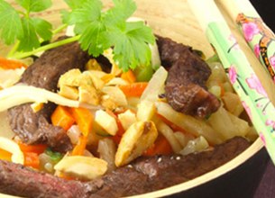Boeuf sauté aux légumes