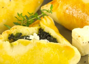 Feuilletés aux épinards et au Salakis