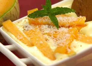 Tiramisu au melon et cannelle