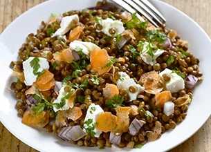 Salade de lentilles au Frais de brebis Lou Pérac