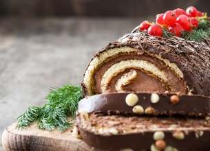 Bûche de Noël au chocolat