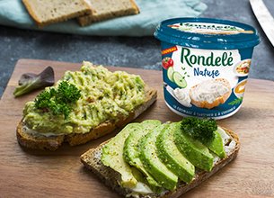 Toast Avocat twisté au Rondelé Nature