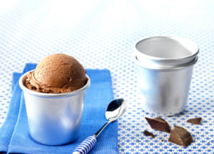 Glace au chocolat au lait et au mascarpone