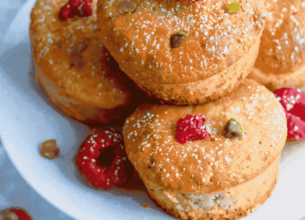 Muffins aux Framboises et Pistaches