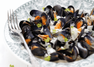 Moules au Roquefort Société Bio