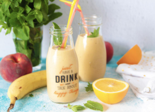 Smoothie bananes pêches