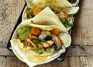 Wrap végétarien aux tranches de brebis Lou Pérac