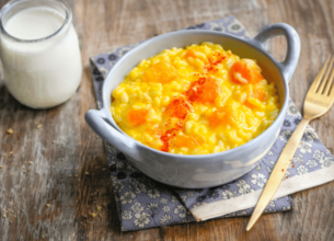 Risotto crémeux safran-potiron