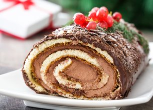 Génoise pour bûche de Noël Lactel 