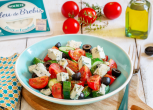 Salade grecque au bleu de brebis