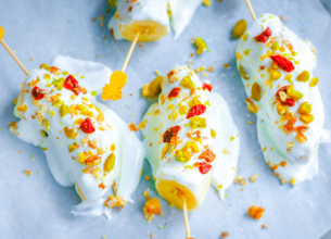 Bananes Glacées au Yaourt & Mendiants