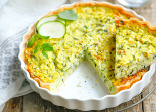 Tarte Amandine aux Courgettes & Menthe