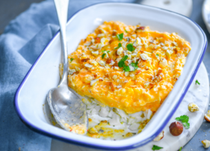 Brandade de Cabillaud à la Patate Douce, Chapelure de Noisettes