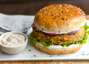 Burger au Palet de Légumes & Yaos