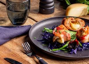 Escalope de poulet au lard fumé fourrée au Chaussée aux Moines