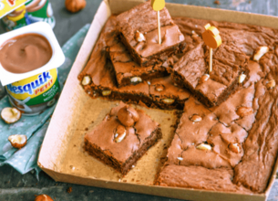 Brownie fondant au Nesquik & Noisettes entières